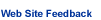 Web Site Feedback